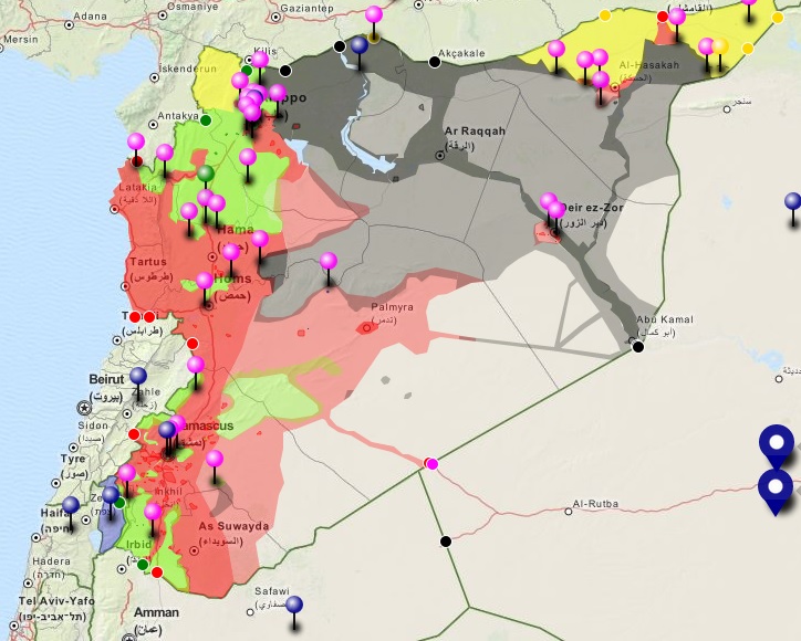 szíria térkép Így néz ki a darabokra hullott Szíria | Alfahír szíria térkép