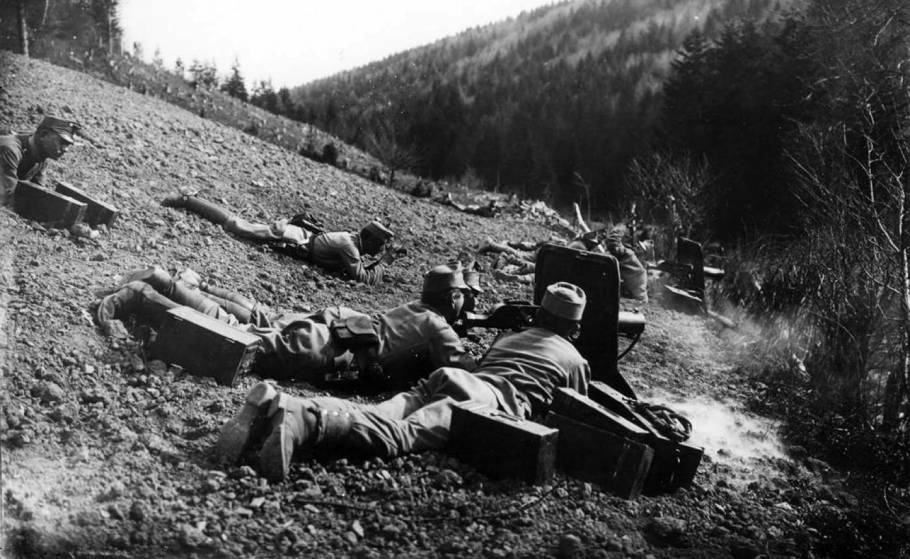 Osztrák-magyar géppuskások a keleti fronton