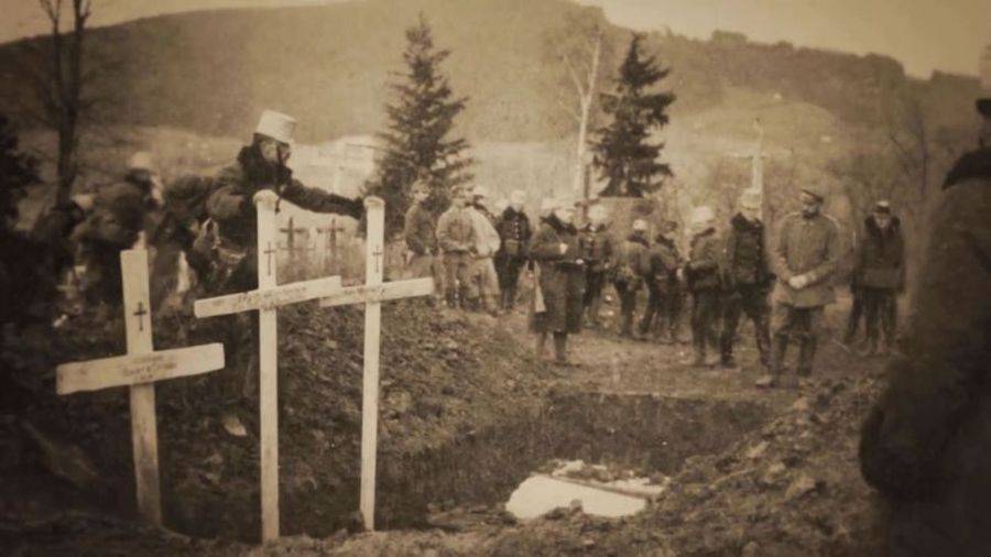 Mohr Egon hadnagy, Takács Gábor százados és Muhr Ottmár ezredes temetése