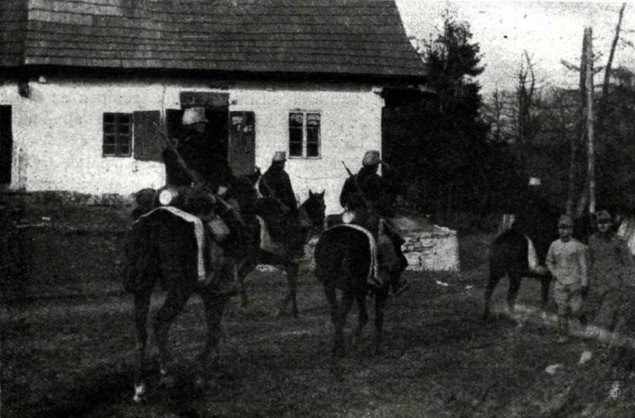 A magyar huszárok megérkezése Limanovába