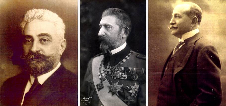 A román irredentizmus főszereplői - Ion Brătianu, I. Ferdinánd király és Take Ionescu