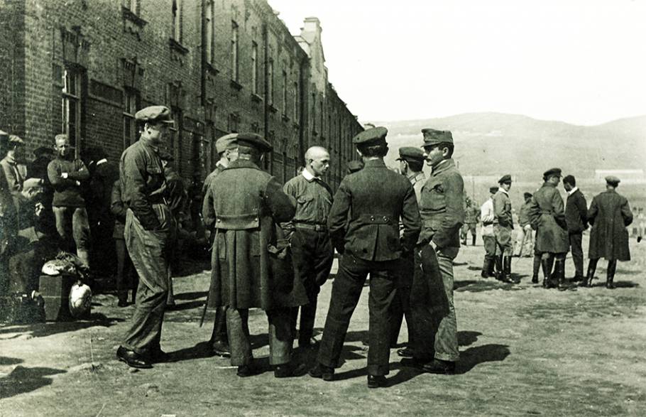 Osztrák és magyar hadifoglyok a vlagyivosztoki fogolytáborban, 1919-ben