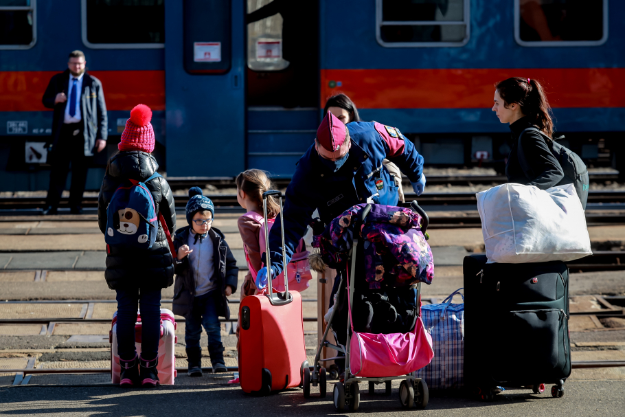 orosz-ukrán konfliktus, Záhony, menekültek