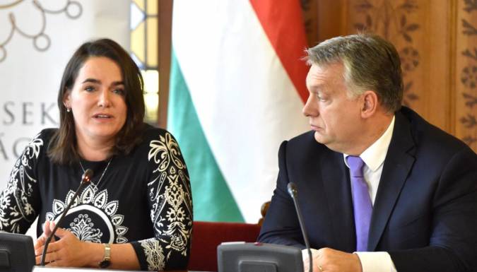 Novák Katalin és Orbán Viktor