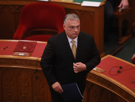 Orbán Viktor a Parlamentben