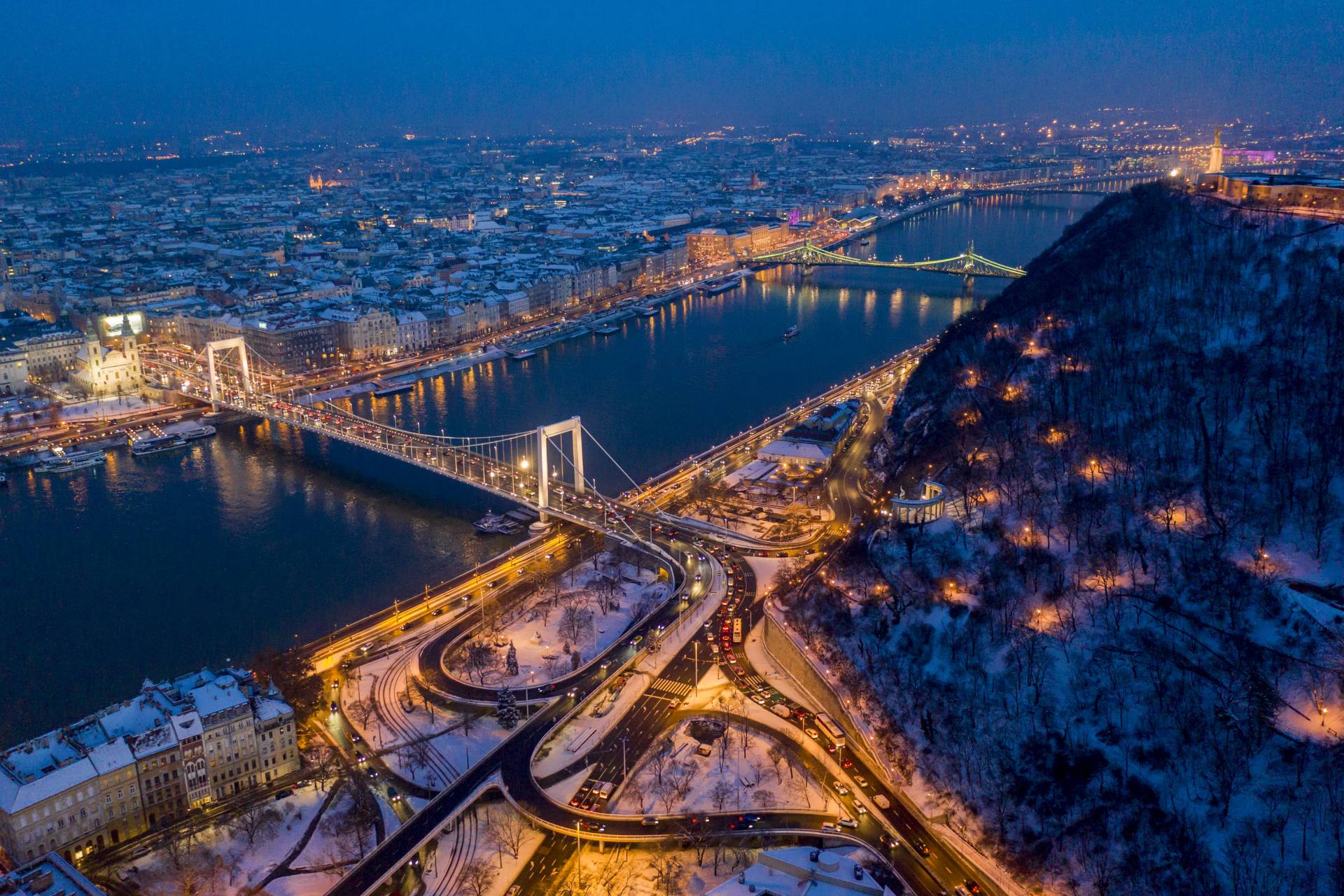 Budapest, tél, hó