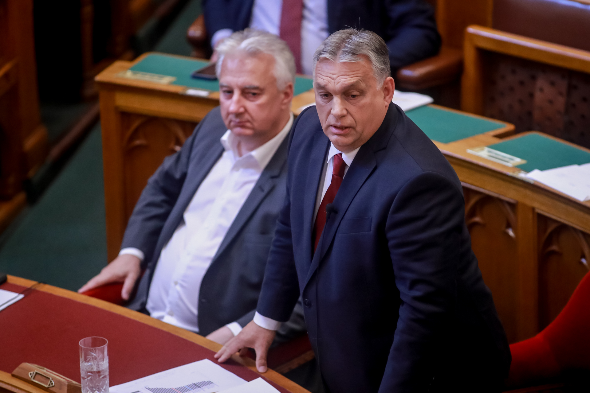 Orbán Viktor a Parlamentben 